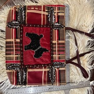 Plaid Red and Black Tote Bag Christiana